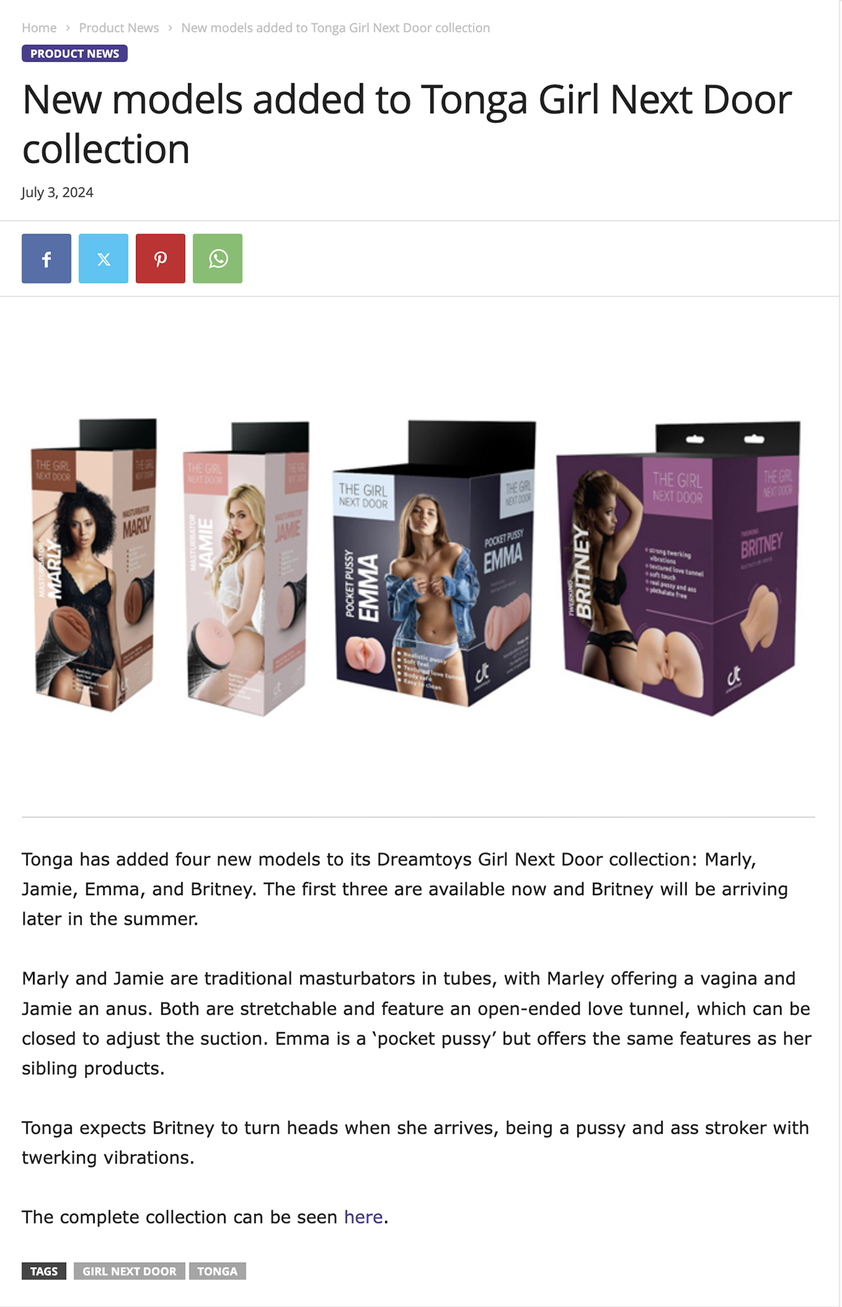 2024-07 ETO Online - Dreamtoys The Girl Next Door